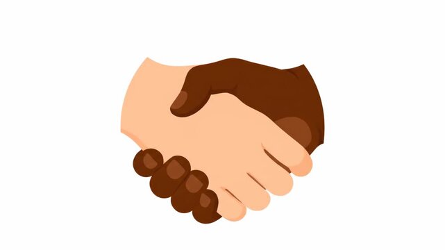 Handshake Between Two People Together.