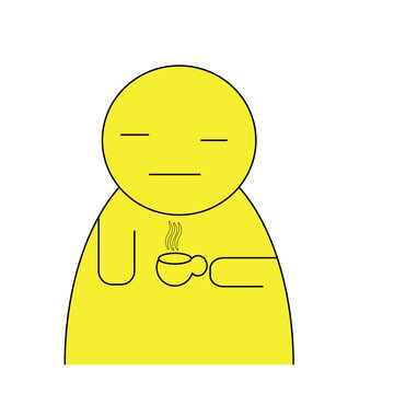 man in yellow