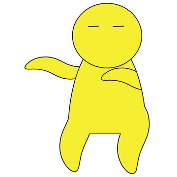 3d yellow man