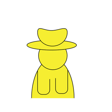 man with a hat on his head