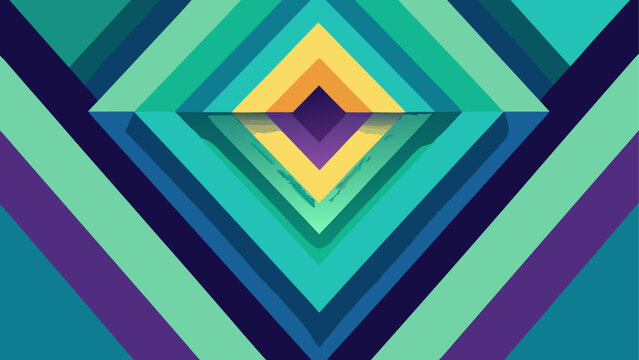 Geometric diamond pattern