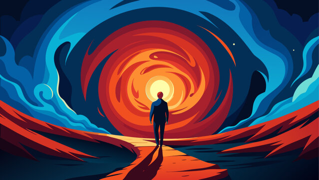 Journey through cosmic vortex
