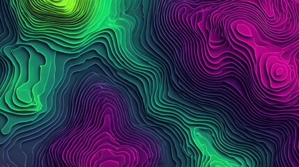 Fototapeta premium Abstract layered relief map