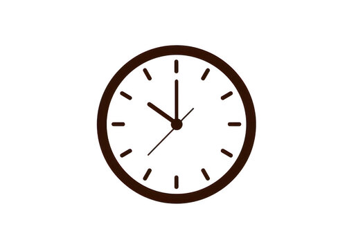 Simple analog clock showing time twelve twenty