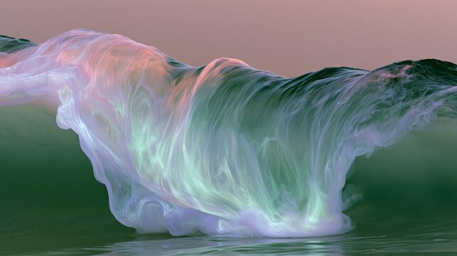 powerful ocean wave with dynamic motion and cinematic water texture