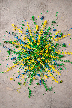 Festive Celebration Background - Colorful Confetti and Streamers