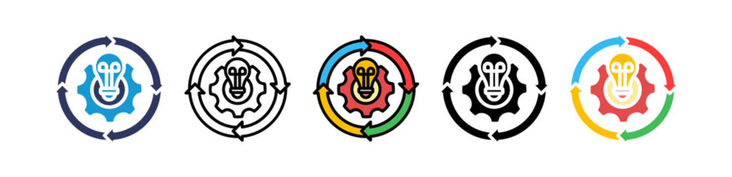 Process Improvement multiple icon