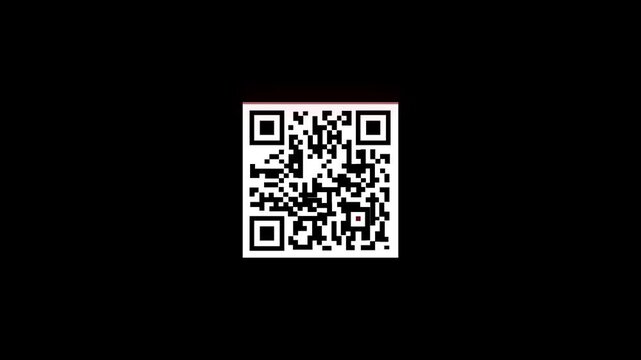 Scanner scanning animation video on black background. QR code scanning...
Animation video of scanning. After scanning it's show success. Scanning success. 4K video,..!