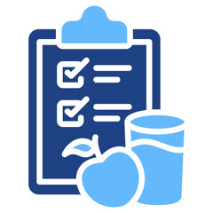 Obraz premium Diet Plan glyph color icon