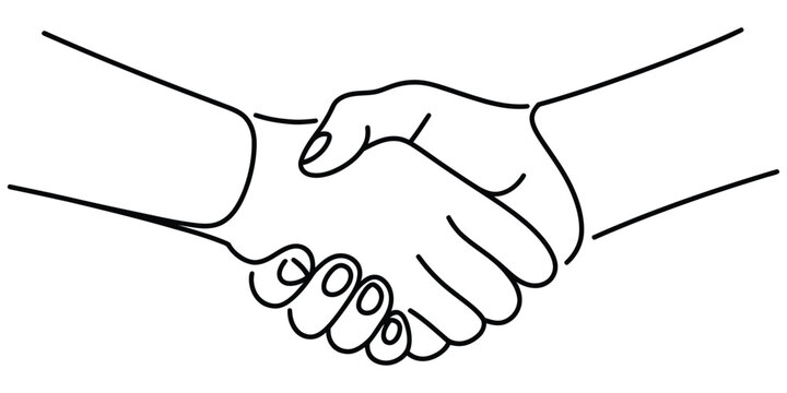 Two people shaking hands as a sign of a successful business deal