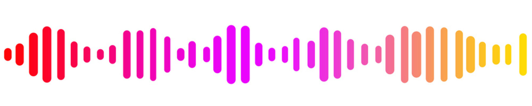 Rainbow Sound Wave Transparent PNG for Digital Design