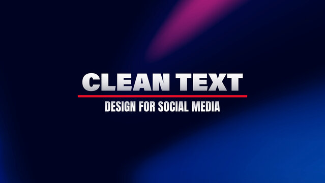 Clean Text Animation Design for Social Media