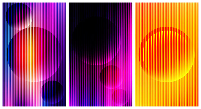 Abstract vertical colorful digital lines pattern Vector
