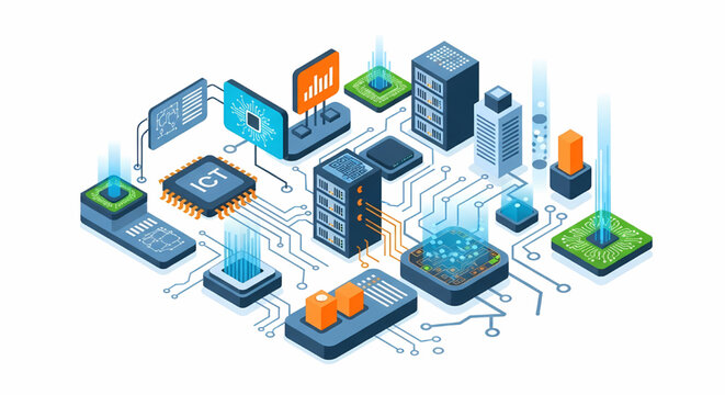 Isometric information communication technology and data network architecture