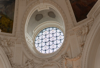 Obraz premium Ornate Dome Window Inside Petit Palais Paris