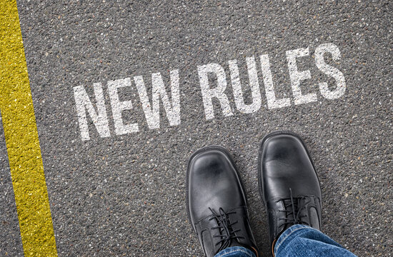 Text on the road - New Rules