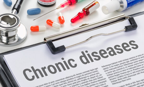 Chronic diseases written on a clipboard