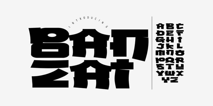 Banzai: A bold Japanese display. Chunky modern font for Asian street food branding, manga titles, and heavy pop logos.