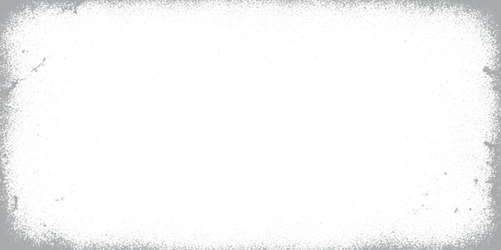 Distressed grunge grey border frame texture on white background with abstract texture gray border old rough film grain distressed abstract background illustration rectangle