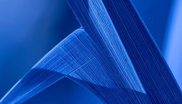 Close-Up of Steel Blue Grass Blades in Sunlight with Glaucous Texture and Abstract Lines