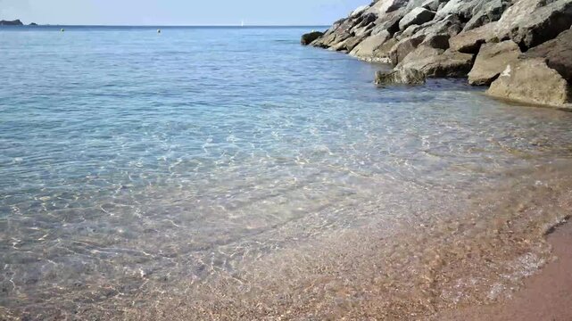 Beach in Saint-Raphael, South of France