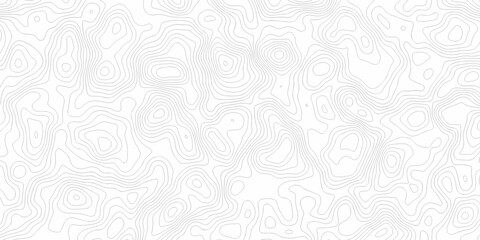 Obraz premium Minimal white landscape topography map area wallpaper. vector topo paper lines. Topographic contour lines grid map fabric pattern. Geographic mountain relief. Contour hiking design.