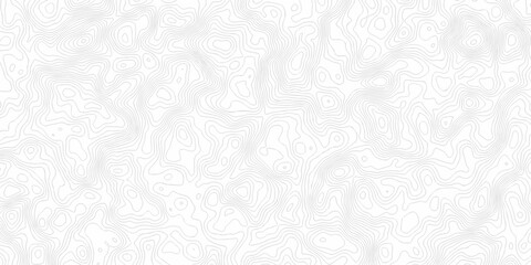 Fototapeta premium Minimal white landscape topography map area wallpaper. vector topo paper lines. Topographic contour lines grid map fabric pattern. Geographic mountain relief. Contour hiking design.