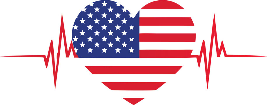 United States Shape Eagle American Flag Graphic. a fierce bald eagle with wings fully spread wide,
Vector illustration eps10
