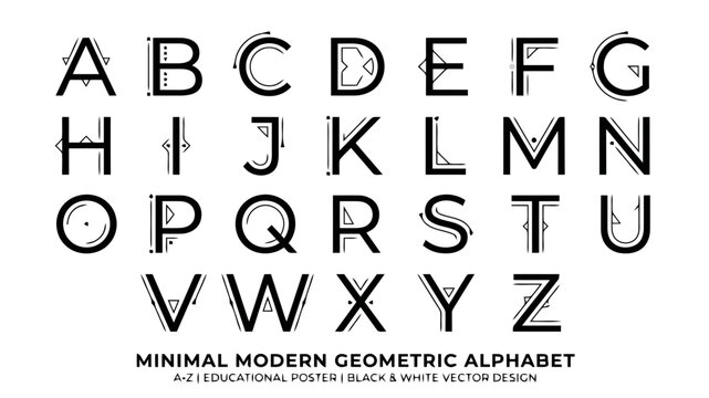 Alphabet letters in distressed font style