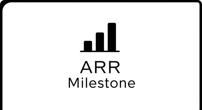 ARR Milestone Signal Strength Bar Chart Icon.