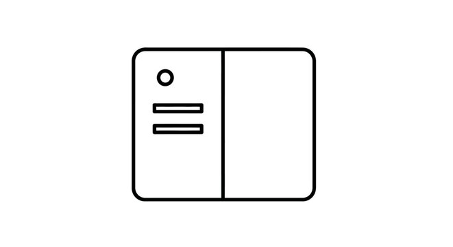 Computer tower icon, flat design, vector illustration, simple computer symbol on white background