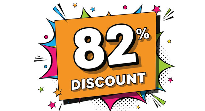 82% Discount Sale Pop Art Explosion - Special Offer Banner
