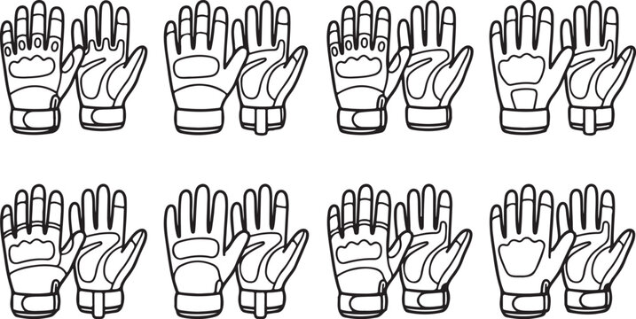 Hand drawn vector collection of black eyeglasses frames set Vector