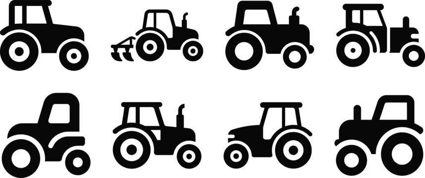set of tractors