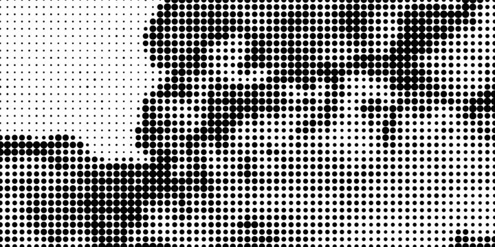 Halftone fade background. Grunge dotted pattern. Pop-art points Texture. Vector illustration.