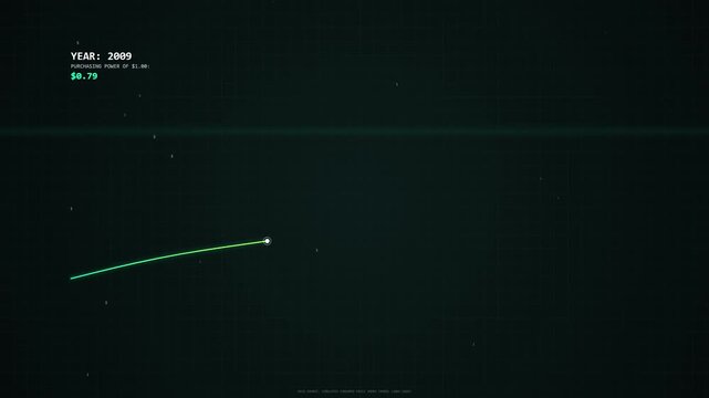 A dynamic digital display featuring a vibrant green data stream moving across a dark, futuristic interface, highlighting modern technological processes and abstract system monitoring