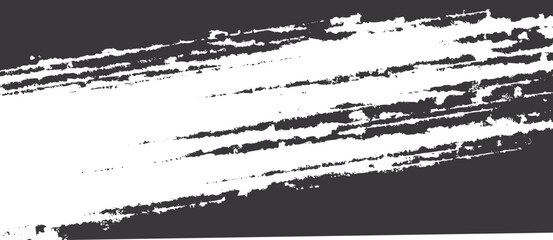Fototapeta premium Diagonal white grunge brush stroke texture on dark gray background