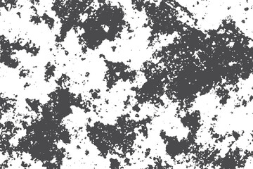 Fototapeta premium Distressed grunge texture with dark gray splatters on white background