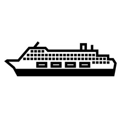 Naklejka premium Passenger ship