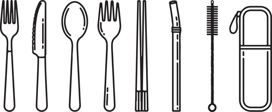 Vector set of gardening hand tools isolated on white background Vector