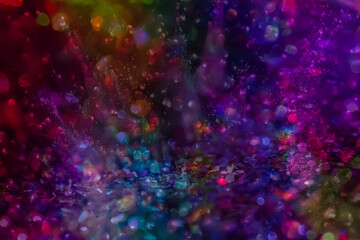 Obraz premium Digital rainbow color sequence background futuristic neon abstract cyber light texture