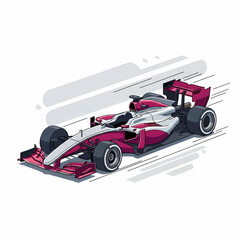 Naklejka premium Fast race car illustration