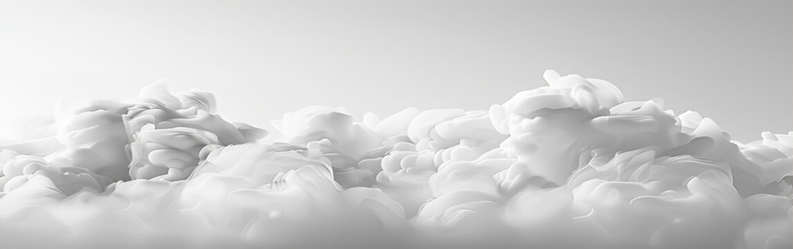 Soft white cloud formations in the sky