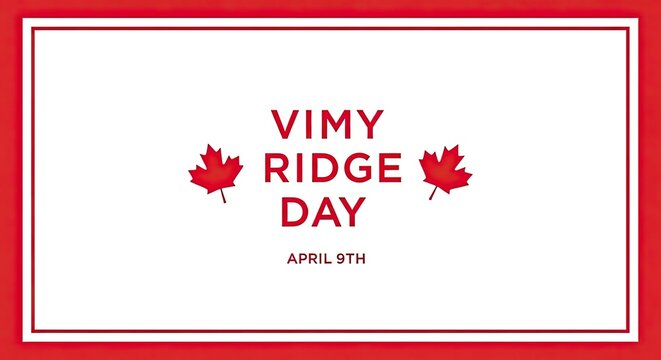 Vimy ridge day canada day text copy space background