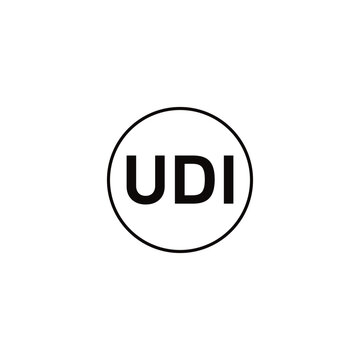 Unique device identifier UDI medical packaging symbol icon vector