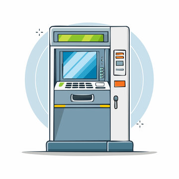 Illustration of an ATM Machine