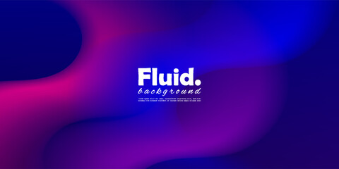 Abstract futuristic background with glowing liquid wave and neon purple gradient swirl. Trendy dynamic fluid shape for digital landing page or banner. © Khotij Design