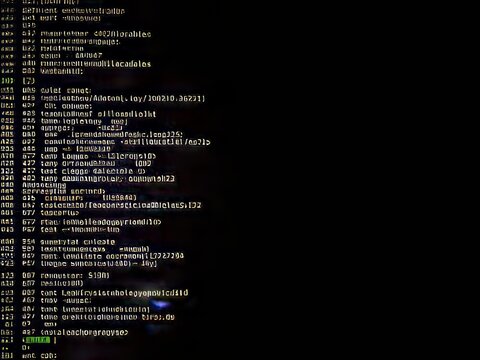 Computer screen displaying lines of code in a programming language.
