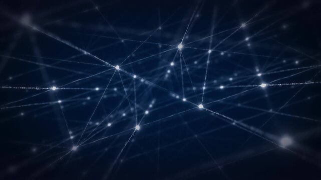 3D Plexus Network Grid Abstract Technology Animated Motion Footage 4K UHD
