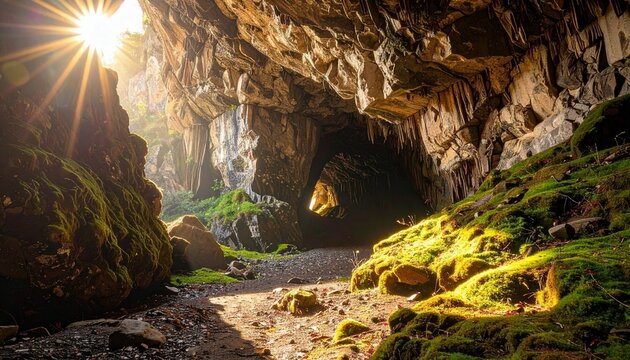 inside the cave